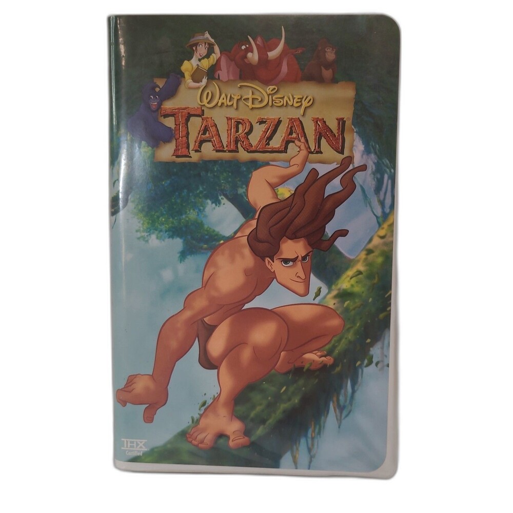 Tarzan VHS –1999 Disney–Clamshell–Family Animation Movie–Phil Collins Soundtrack